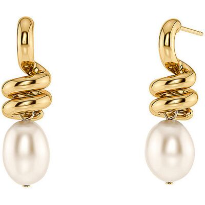 Edblad Orecchini SWIVEL PEARL Large gold oro Edblad Orecchini SWIVEL PEARL Large gold oro