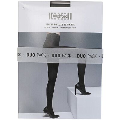 Wolford Collant velati confezione da 2 Velvet de Luxe Black nero M Wolford Collant velati confezione da 2 Velvet de Luxe Black nero M