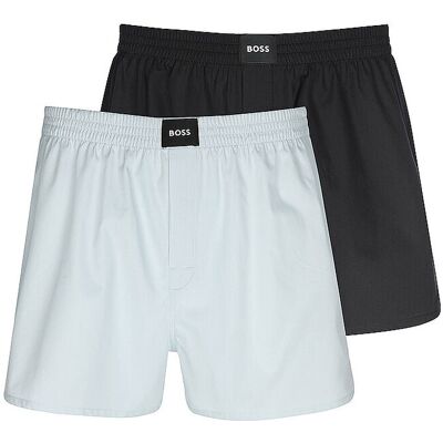 Boss Boxer 2 pz. open blue bianco XL Boss Boxer 2 pz. open blue bianco XL