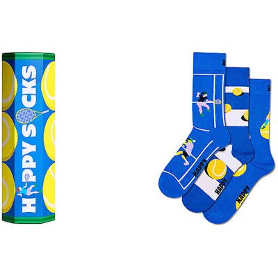 Happy Socks Calzini da uomo TENNIS confezione da 3 paia 41-46 blue blu Happy Socks Calzini da uomo TENNIS confezione da 3 paia 41-46 blue blu