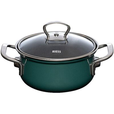 Riess Casseruola con coperchio in vetro TEAL 16cm/1l Bluverde petrolio Riess Casseruola con coperchio in vetro TEAL 16cm/1l Bluverde petrolio