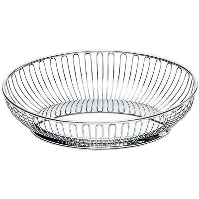 Alessi Cesto in filo metallico ovale 28cm argento Alessi Cesto in filo metallico ovale 28cm argento
