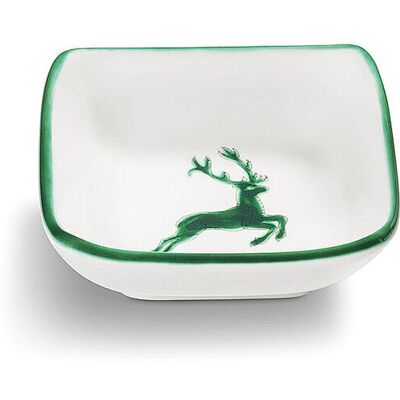 Gmundner Keramik Ceramica Cervo Verde Quadrato - Piatti Gmundner Keramik Ceramica Cervo Verde Quadrato - Piatti