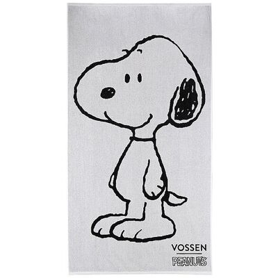 Vossen Telo mare SNOOPY BEACH 100x180cm Nero / Bianco bianco Vossen Telo mare SNOOPY BEACH 100x180cm Nero / Bianco bianco