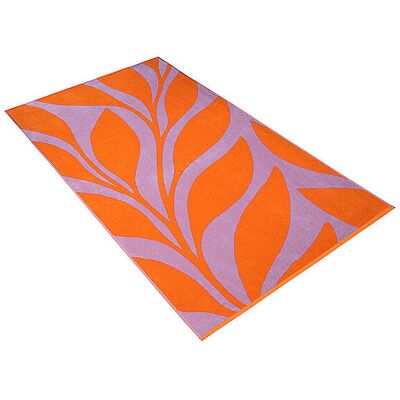 Vossen Telo mare in velluto 100x180cm OCEAN LEAF Arancione arancione Vossen Telo mare in velluto 100x180cm OCEAN LEAF Arancione arancione