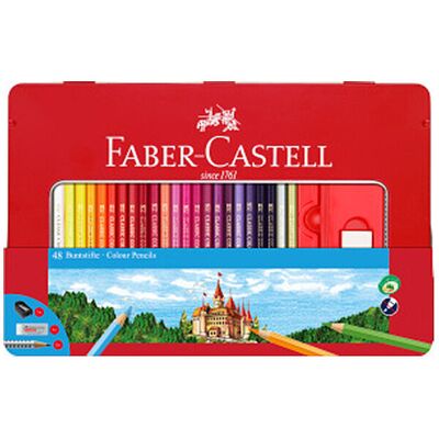 Faber-Castell Scatola di pastelli esagonali (48 pz.) multicolore Faber-Castell Scatola di pastelli esagonali (48 pz.) multicolore