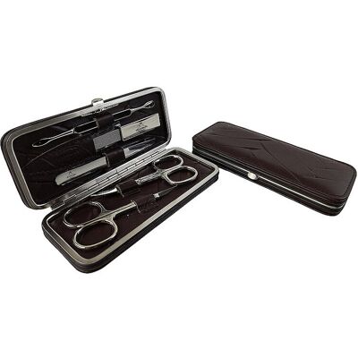Hammann Set manicure in pelle (Marrone, 5 pezzi) Hammann Set manicure in pelle (Marrone, 5 pezzi)