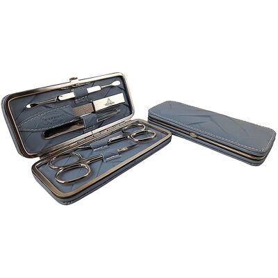 Hammann Set manicure in pelle (azzurro, 5 pezzi) Hammann Set manicure in pelle (azzurro, 5 pezzi)