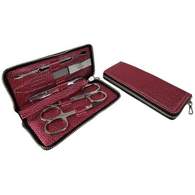 Hammann Set manicure in pelle (rosa, 5 pezzi) Hammann Set manicure in pelle (rosa, 5 pezzi)