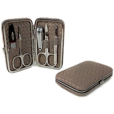 Hammann Set manicure in pelle (Tortora/ 5 pezzi) Hammann Set manicure in pelle (Tortora/ 5 pezzi)