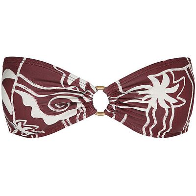 Billabong Top bikini da donna Sol Playa Rio Bandeau rosso L Billabong Top bikini da donna Sol Playa Rio Bandeau rosso L