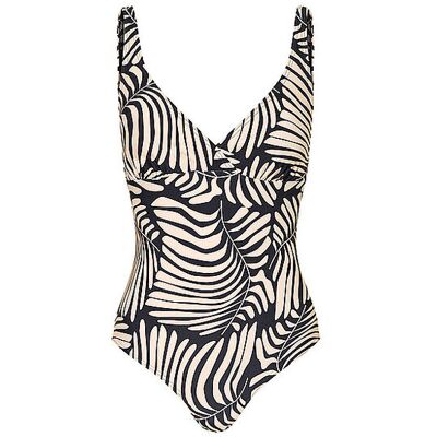 Darling Harbour Costume da bagno da donna con scollo a V beige 40 Darling Harbour Costume da bagno da donna con scollo a V beige 40