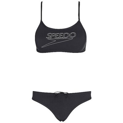 Speedo Bikini da donna Endurance Logo grigio 34 Speedo Bikini da donna Endurance Logo grigio 34