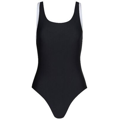 Speedo Costume da bagno da donna Colorblock Racerback grigio 46 Speedo Costume da bagno da donna Colorblock Racerback grigio 46