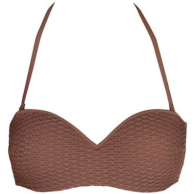 Ysabel Mora Bikinioberteil da donna a fascia marrone 85C Ysabel Mora Bikinioberteil da donna a fascia marrone 85C