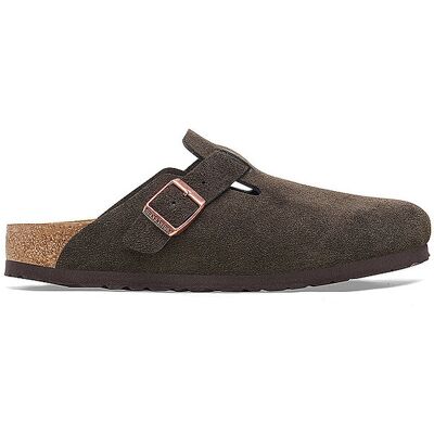 Birkenstock Pantofole da uomo Boston Suede Regular/Wide marrone 42 Birkenstock Pantofole da uomo Boston Suede Regular/Wide marrone 42