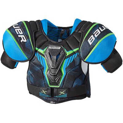 Spalline da hockey junior Bauer - Serie X - Nero/Blu/Verde - Ricreativo Spalline da hockey junior Bauer - Serie X - Nero/Blu/Verde - Ricreativo