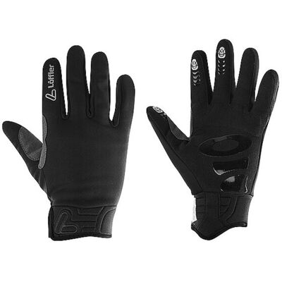 Löffler Guanti Softshell WS Warm nero 9-9,5 Löffler Guanti Softshell WS Warm nero 9-9,5