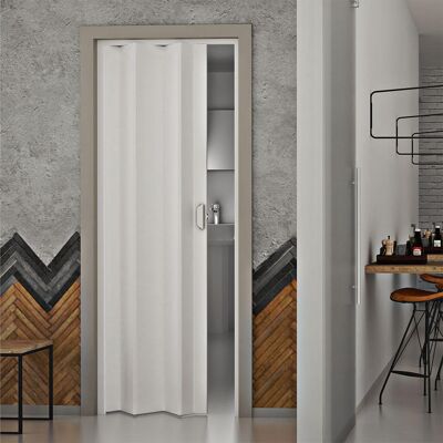 saba Porta a Soffietto da Interno 83x214 cm in PVC Dalia Bianca Pastello... saba Porta a Soffietto da Interno 83x214 cm in PVC Dalia Bianca Pastello...