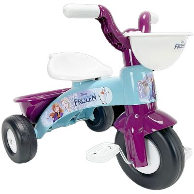 Disney Triciclo a Pedali Primi Passi per Bambini 3 Ruote e Vano Contenitore Azzurro e Viola... Disney Triciclo a Pedali Primi Passi per Bambini 3 Ruote e Vano Contenitore Azzurro e Viola...