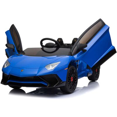 lamborghini Macchina Elettrica per Bambini 12V con Licenza Aventador Roadster SV Blu... lamborghini Macchina Elettrica per Bambini 12V con Licenza Aventador Roadster SV Blu...