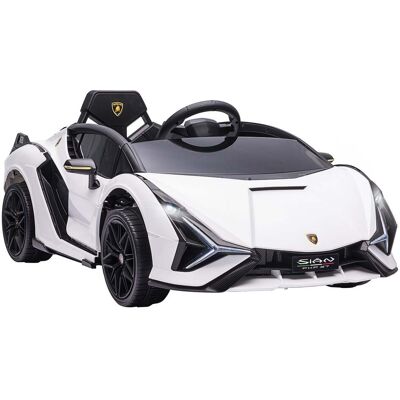 lamborghini Macchina Elettrica per Bambini 12V con Licenza Sian FKP 37 Bianca... lamborghini Macchina Elettrica per Bambini 12V con Licenza Sian FKP 37 Bianca...