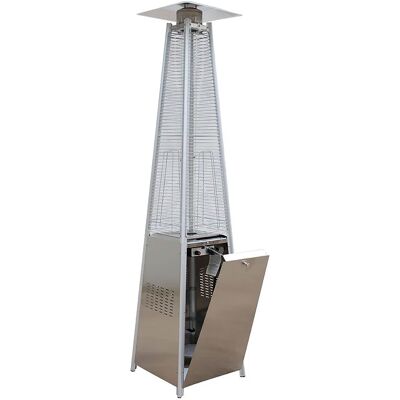 giordanoshop Stufa a Fungo a Gas Max 13kW Fiamma Viva Verticale 52x52x227 cm Pyramid Acciaio... giordanoshop Stufa a Fungo a Gas Max 13kW Fiamma Viva Verticale 52x52x227 cm Pyramid Acciaio...