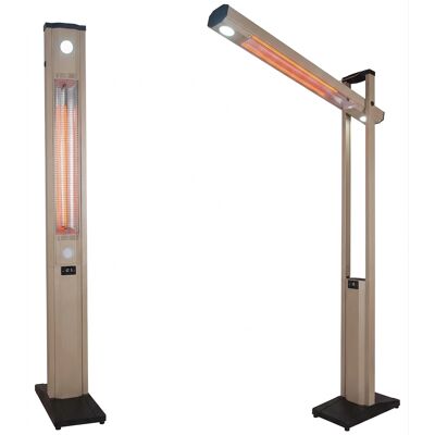 giordanoshop Stufa Elettrica ad infrarossi da Esterno 50x25x200 cm in Fibra di Carbonio con Luce Led Skyline Mocca Mousse... giordanoshop Stufa Elettrica ad infrarossi da Esterno 50x25x200 cm in Fibra di Carbonio con Luce Led Skyline Mocca Mousse...