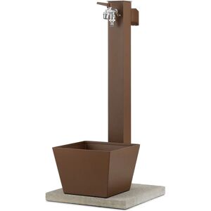 belfer Fontana da Giardino con Rubinetto Base Vaschetta e Portagomma 42/QRRV Ruggine... belfer Fontana da Giardino con Rubinetto Base Vaschetta e Portagomma 42/QRRV Ruggine...