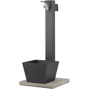 belfer Fontana da Giardino con Rubinetto Base Vaschetta e Portagomma 42/QRRV Antracite... belfer Fontana da Giardino con Rubinetto Base Vaschetta e Portagomma 42/QRRV Antracite...