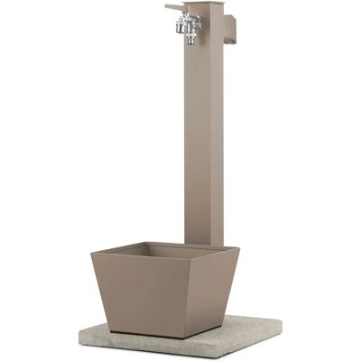 belfer Fontana da Giardino con Rubinetto Base Vaschetta e Portagomma 42/QRRV Tortora... belfer Fontana da Giardino con Rubinetto Base Vaschetta e Portagomma 42/QRRV Tortora...