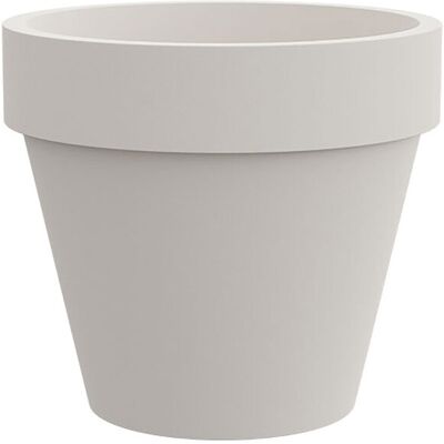 tera Vaso Rotondo Design Classico Indoor e Outdoor Standard One Chalk Ø60,5 cm in Plastica Bianco Gesso... tera Vaso Rotondo Design Classico Indoor e Outdoor Standard One Chalk Ø60,5 cm in Plastica Bianco Gesso...