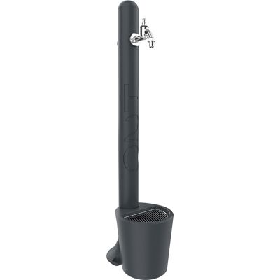 Fontana da Esterno Arkema Design con Rubinetto e Secchiello - Decorazione Giardino - Grigio Fontana da Esterno Arkema Design con Rubinetto e Secchiello - Decorazione Giardino - Grigio
