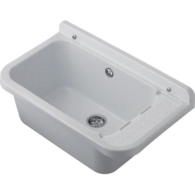 Forlani - Pilozzo 60 Marmorizzato - 60x34x21 cm - Lavello Forlani - Pilozzo 60 Marmorizzato - 60x34x21 cm - Lavello