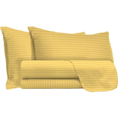 GIORDANOSHOP - Set Lenzuola Matrimoniale Giallo - Biancheria da letto GIORDANOSHOP - Set Lenzuola Matrimoniale Giallo - Biancheria da letto