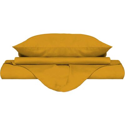 GIORDANOSHOP Set copripiumino microfibra giallo - Biancheria GIORDANOSHOP Set copripiumino microfibra giallo - Biancheria