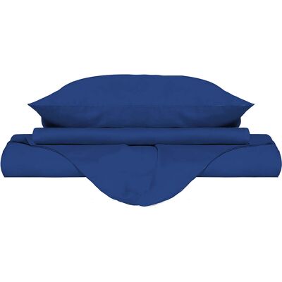 GIORDANOSHOP Set Parure Copripiumino Blu Royal - Trapuntina, 2 federe GIORDANOSHOP Set Parure Copripiumino Blu Royal - Trapuntina, 2 federe