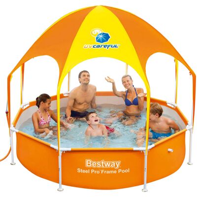 bestway Piscina Fuori Terra Rotonda Ø244x51cm Splash in Shade 56432... bestway Piscina Fuori Terra Rotonda Ø244x51cm Splash in Shade 56432...