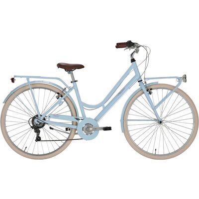 alpina Bicicletta City da Donna 28" Design Vintage Cambio 6V Shimano Freni V-Brake Bonneville Azzurro Pastello... alpina Bicicletta City da Donna 28" Design Vintage Cambio 6V Shimano Freni V-Brake Bonneville Azzurro Pastello...