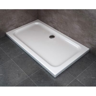 giordanoshop Piatto Doccia 80x100 cm in ABS Rinforzato Easy Bianco... giordanoshop Piatto Doccia 80x100 cm in ABS Rinforzato Easy Bianco...