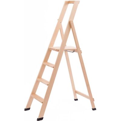 GIORDANOSHOP - Scala Pieghevole in Legno 4 Gradini H88cm - Scala Pieghevole GIORDANOSHOP - Scala Pieghevole in Legno 4 Gradini H88cm - Scala Pieghevole