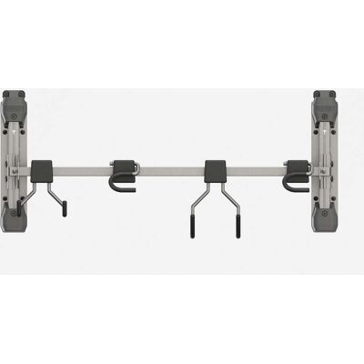 keter Appendi Attrezzi 74x15x30 cm con 4 Ganci Capacità Totale 36 kg in Acciaio Grigio e Nero... keter Appendi Attrezzi 74x15x30 cm con 4 Ganci Capacità Totale 36 kg in Acciaio Grigio e Nero...