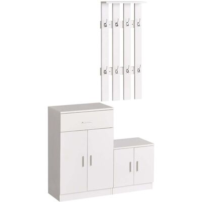 Generic - 100x32x187 - Bianco Opaco - Shoe cabinet Generic - 100x32x187 - Bianco Opaco - Shoe cabinet