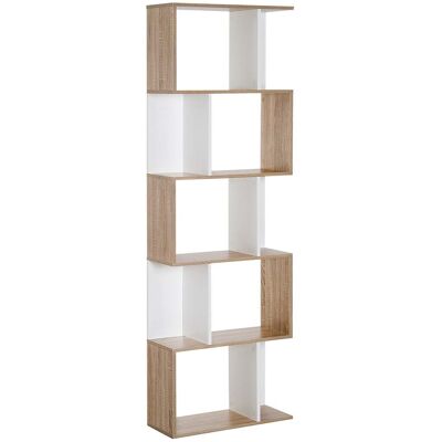 BENZONI Libreria da Muro Moderna 5 Ripiani in Legno Bianco - Libreria da Muro BENZONI Libreria da Muro Moderna 5 Ripiani in Legno Bianco - Libreria da Muro