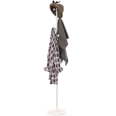 giordanoshop Appendiabiti da Terra 6 Ganci 32x171 cm Disco in Acciaio e Base in Ardesia Bianco... giordanoshop Appendiabiti da Terra 6 Ganci 32x171 cm Disco in Acciaio e Base in Ardesia Bianco...