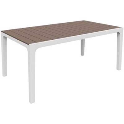 bauer Tavolino da Giardino 160x90x74 cm in Resina Harmony Tortora... bauer Tavolino da Giardino 160x90x74 cm in Resina Harmony Tortora...