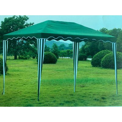 morel Gazebo da Giardino 3x4m in Metallo Copertura in Poliestere Parasole Verde... morel Gazebo da Giardino 3x4m in Metallo Copertura in Poliestere Parasole Verde...