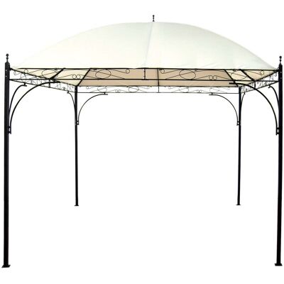 morel Gazebo da Giardino 3x3m in Metallo Seattle Ecrù... morel Gazebo da Giardino 3x3m in Metallo Seattle Ecrù...