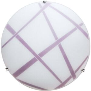 e-energy Plafoniera 2xE27 Ganci Cromo Vetro Lastra Bianco-Viola Dario... e-energy Plafoniera 2xE27 Ganci Cromo Vetro Lastra Bianco-Viola Dario...