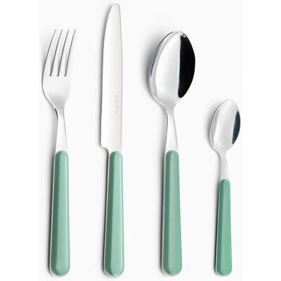 eme Servizio Set di Posate 24 pezzi in Acciaio Inox Brio Verde 50... eme Servizio Set di Posate 24 pezzi in Acciaio Inox Brio Verde 50...